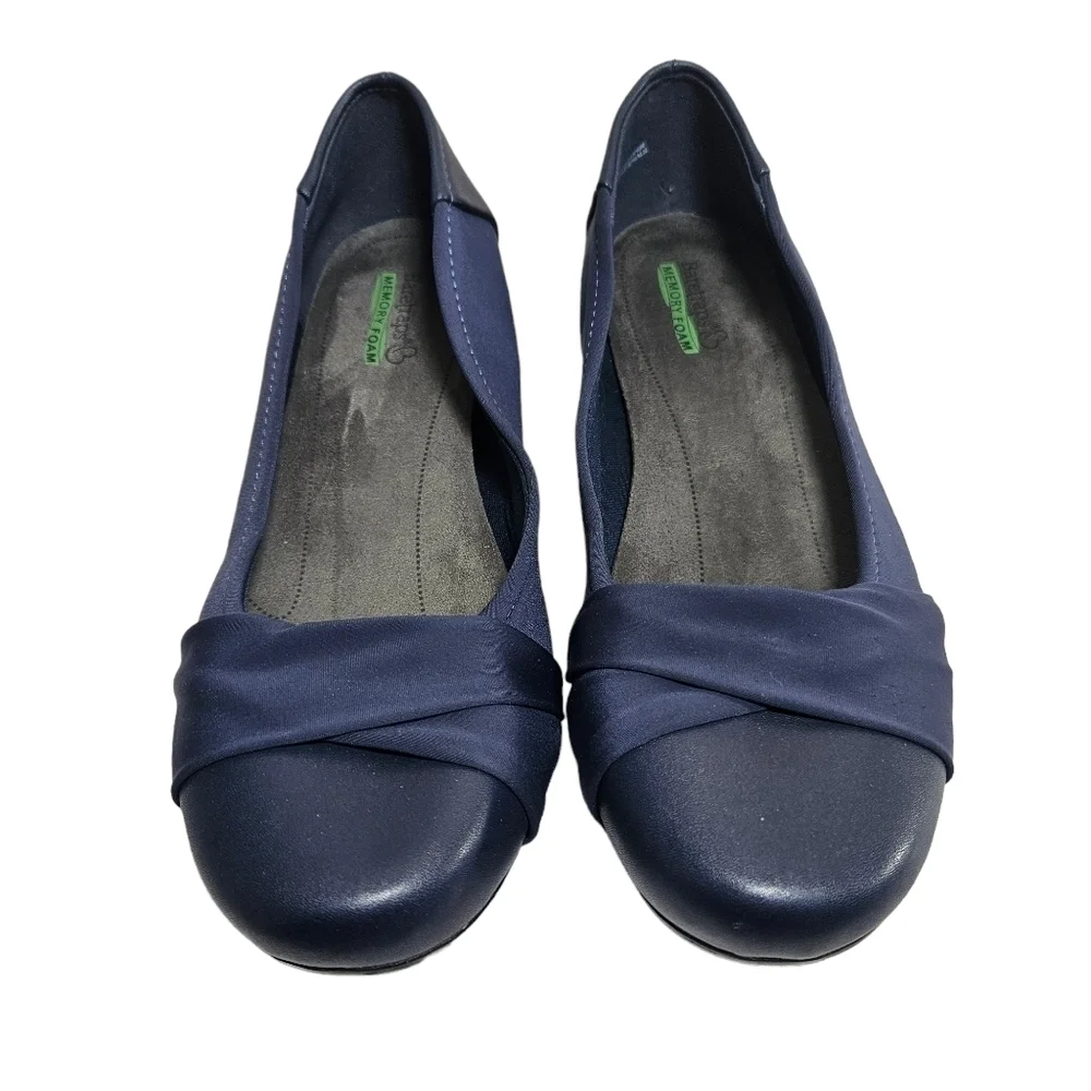 BareTraps Mitsy Closed Toe Slip-on Wedges Sz 9W